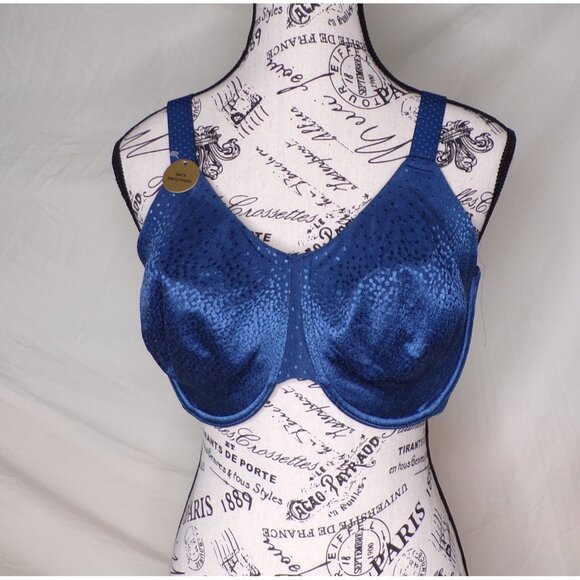 🆕WACOAL Back Appeal Non-padded Underwire Bra 38G Navy Blue #855303 - Picture 5 of 7